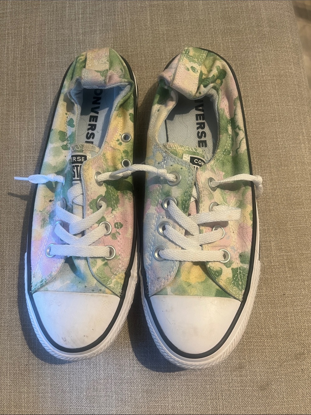 Converse Kids Floral Low-Top Sneakers